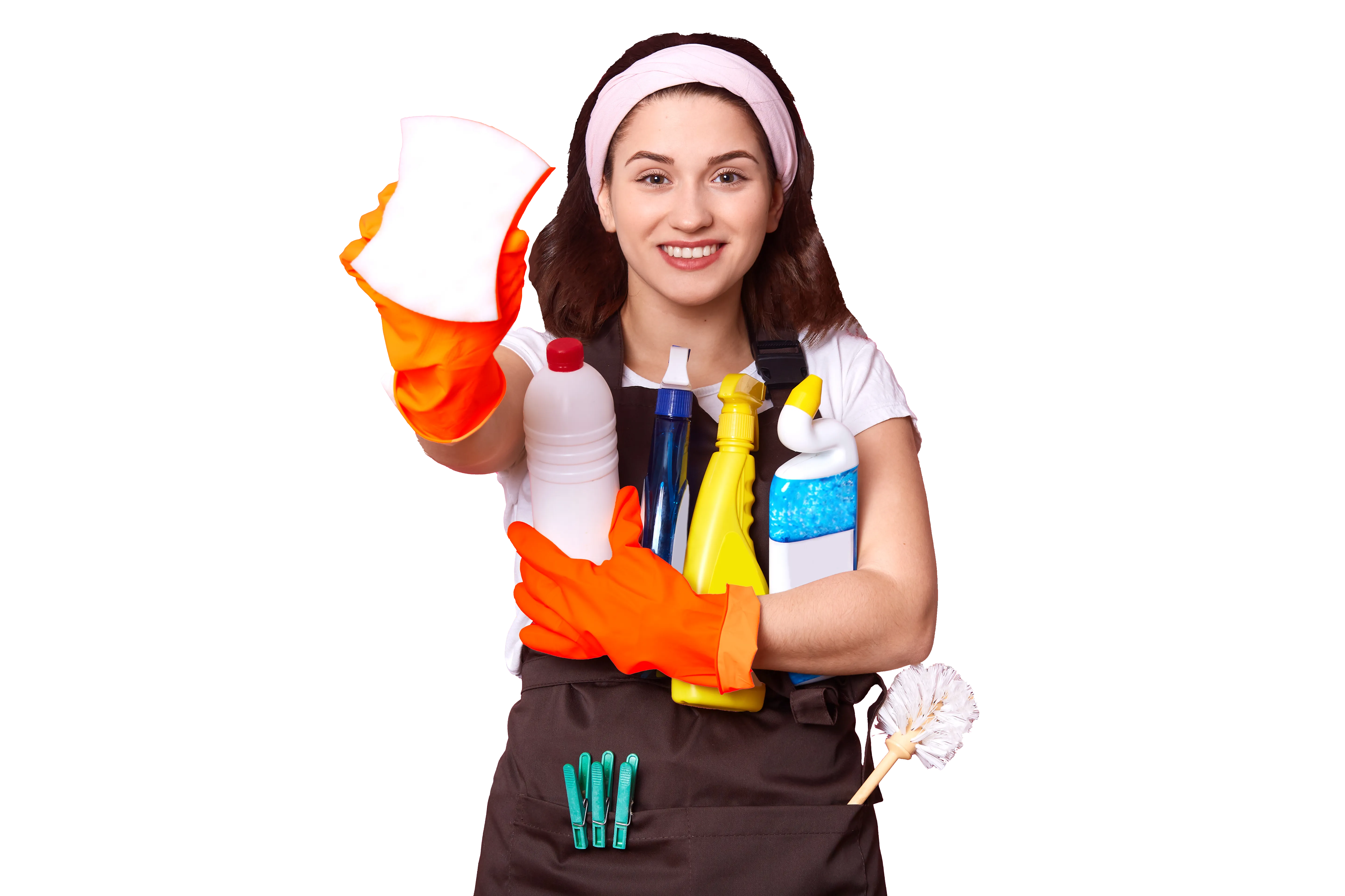 imagen de Limpieza de Casa en Whalley usando ropa de limpieza