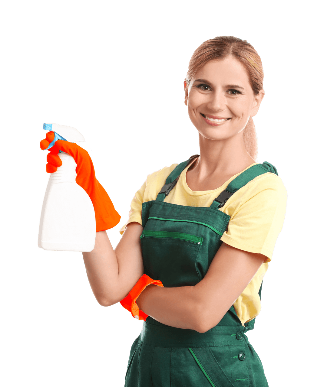 image of Professional Home Cleaners in Westmount wearing cleaning clothes