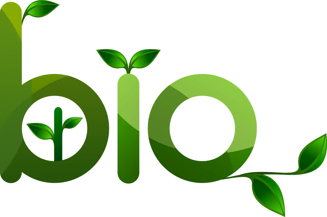 Bio Organic Green Leaf Logo