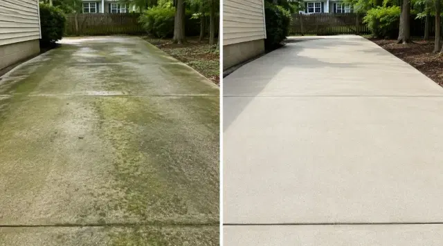 How to Remove Algae and Green Stains From Concrete Surfaces