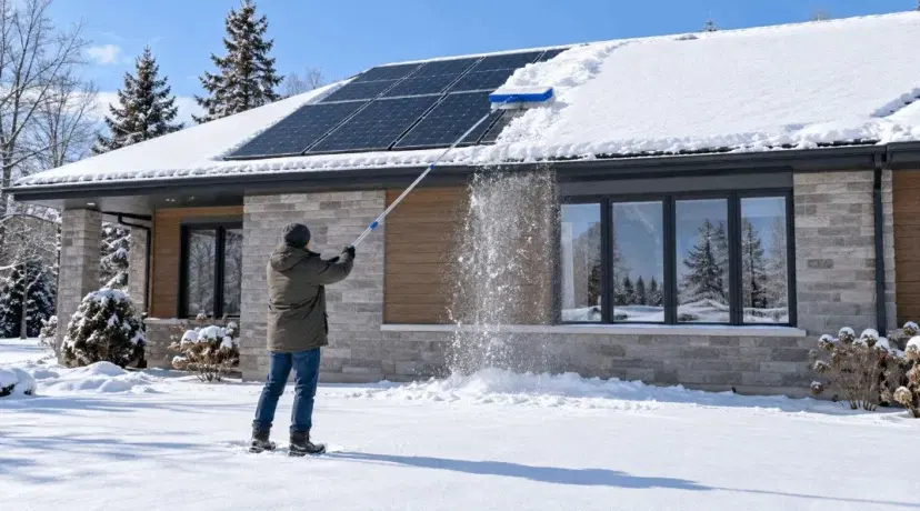 How to Remove Snow From Solar Panels