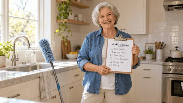 A Simple Weekly Cleaning Checklist for Older Adults