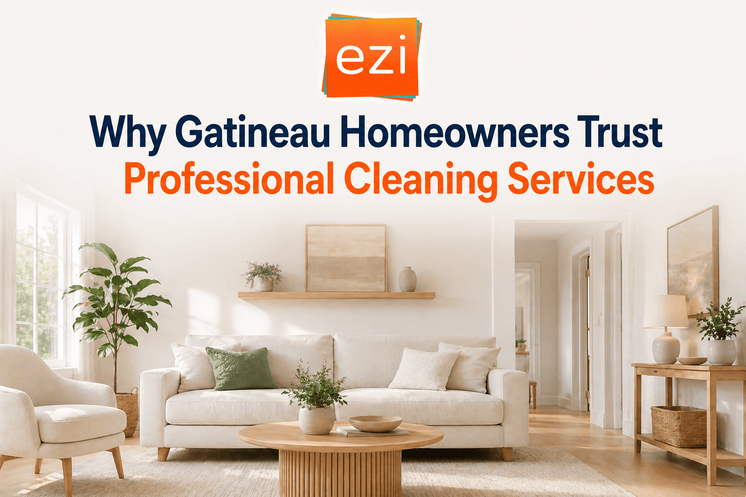 Professional home cleaning service in Gatineau — fresh and spotless home