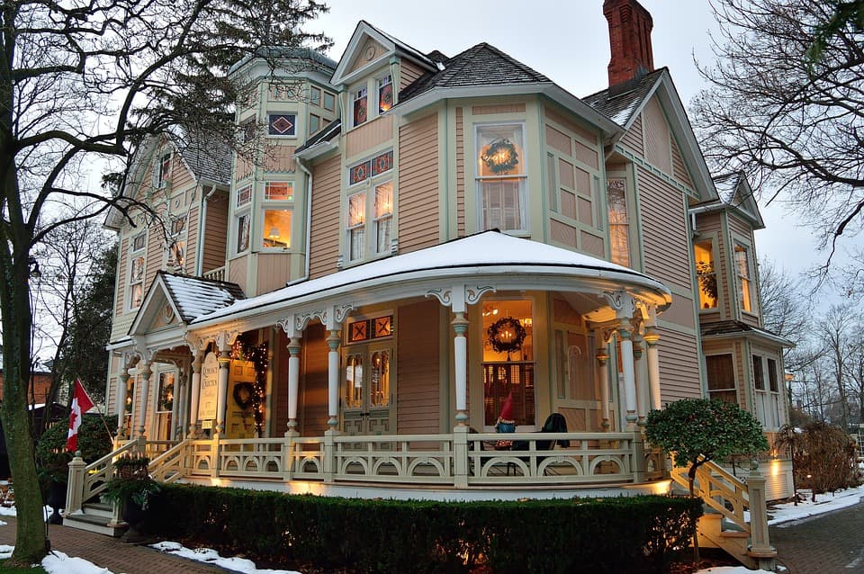 christmas decorated home