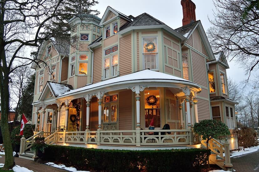 christmas decorated home