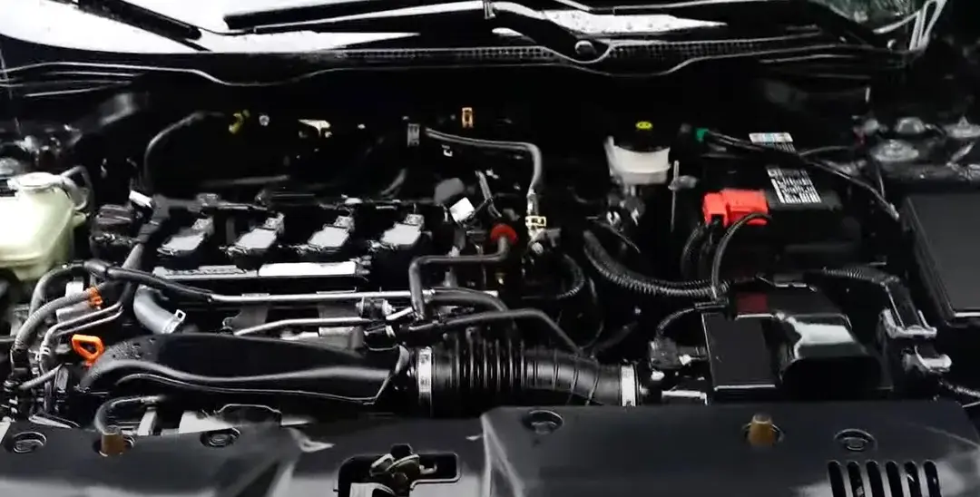 ottawa professional car detailing services of an engine bay after detailing